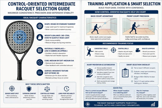 Recommended Intermediate-Level Padel Rackets for Control and Precision