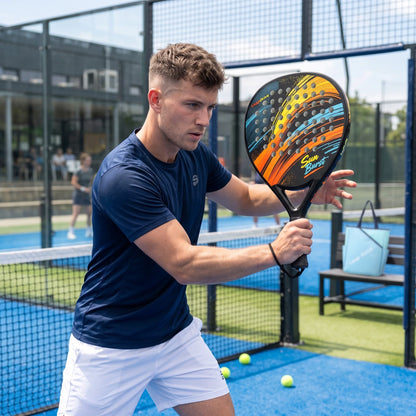 Premium Padel Racket Composite Carbon Fiber Face EVA Core – Balanced Power Control for Intermediate Advanced Players