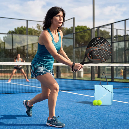 Teardrop Carbon Fiber Padel Racket EVA Foam – High Rebound Uniform Elasticity Long-Lasting Play