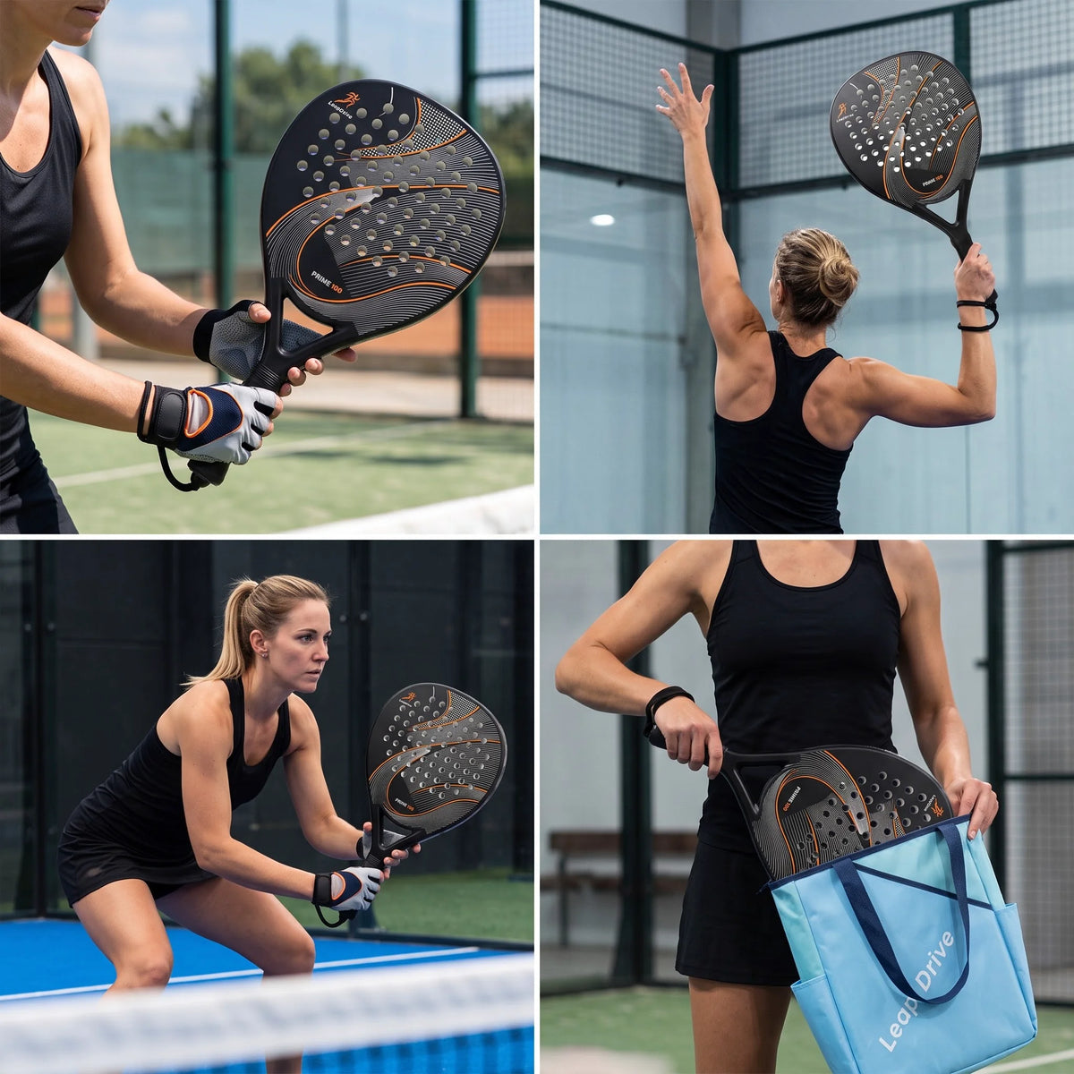 Teardrop Carbon Fiber Padel Racket EVA Foam – High Rebound Uniform Elasticity Long-Lasting Play