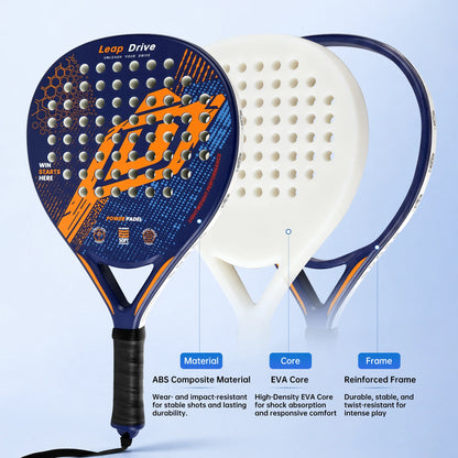 Lightweight Professional Padel Racket Carbon Fiber with EVA Core – Beginners Intermediate Advanced Ready
