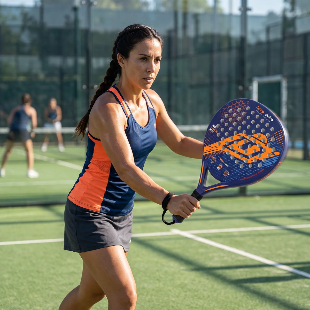 Lightweight Professional Padel Racket Carbon Fiber with EVA Core – Beginners Intermediate Advanced Ready