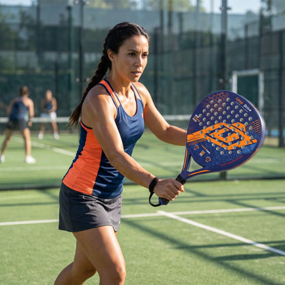Lightweight Professional Padel Racket Carbon Fiber with EVA Core – Beginners Intermediate Advanced Ready