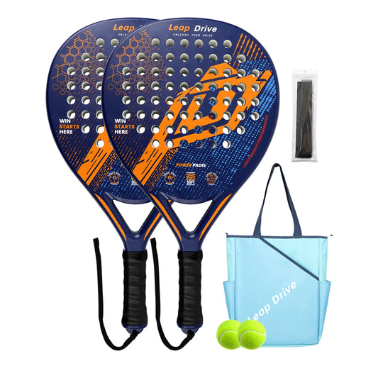 Lightweight Professional Padel Racket Carbon Fiber with EVA Core – Beginners Intermediate Advanced Ready