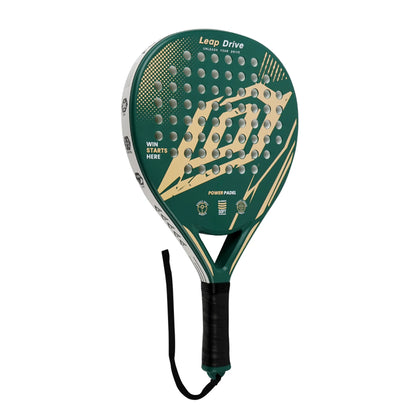 Composite Carbon Fiber EVA Padel Racket Adults – Smooth Rounded Edges Anti-Slip Surface Portable Court Use