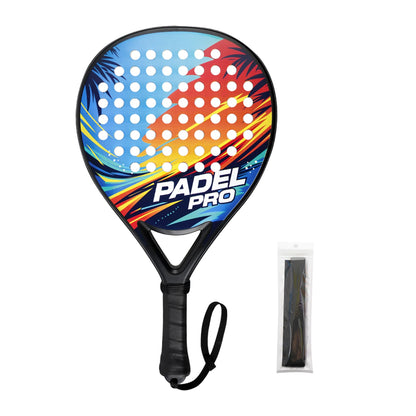 Professional Carbon Fiber Padel Racket with High-Density EVA Foam Core – Power & Control Hybrid Shape