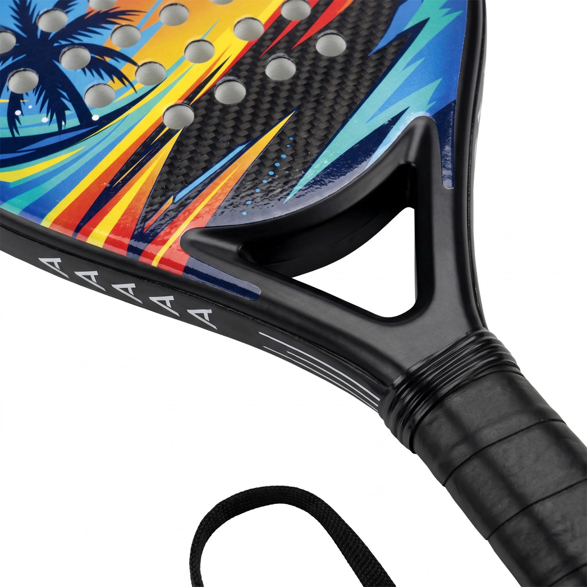 Professional Carbon Fiber Padel Racket with High-Density EVA Foam Core – Power & Control Hybrid Shape