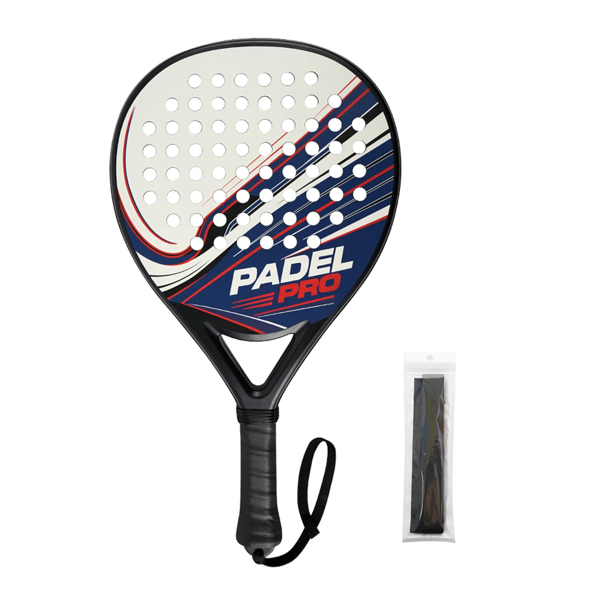 Lightweight Composite Carbon Fiber Padel Racquet EVA Closed-Cell Foam – Durable One-Piece High Visibility Design