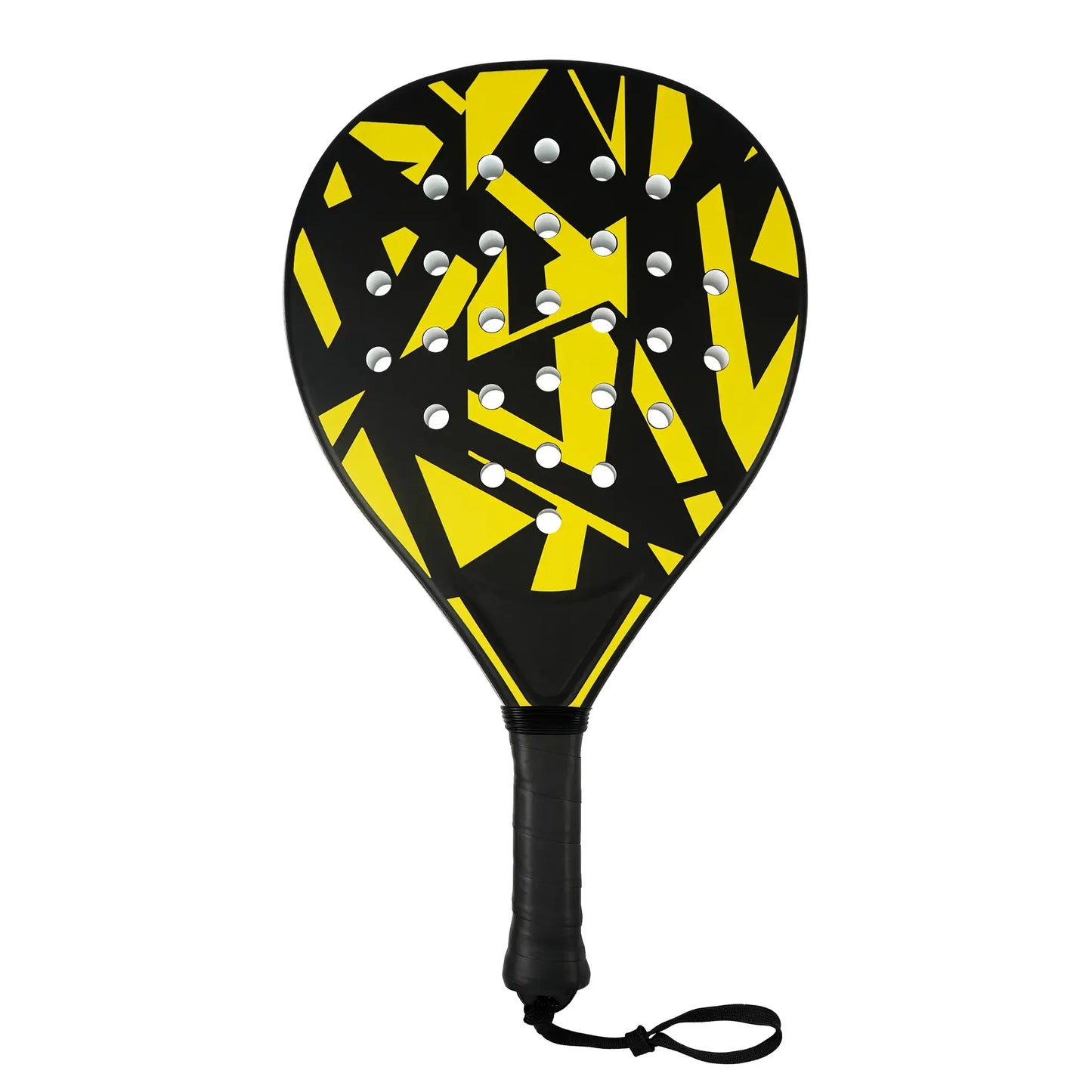 Padel Rackets Set - Strong ABS Construction & High Resilience EVA Core, Power & Control Paddle Tennis Racquets, Includes 2 Balls & Carry Bag（Yellow and Black ）