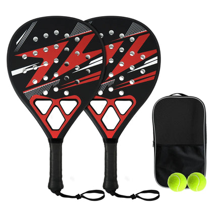 Lightweight Padel Tennis Racket - Premium Glass Fiber Padle Racket with High Resilience EVA Core and Non-Slip Handle(Tornado version)
