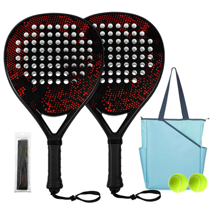 Hybrid Carbon Fiber Padel Racket Nebula Dot with High Resilience EVA Core - All Round Performance Racket