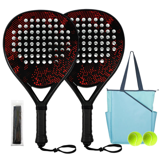 Hybrid Carbon Fiber Padel Racket Nebula Dot with High Resilience EVA Core - All Round Performance Racket