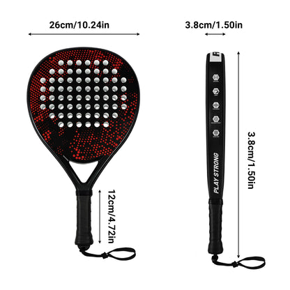 Hybrid Carbon Fiber Padel Racket Nebula Dot with High Resilience EVA Core - All Round Performance Racket