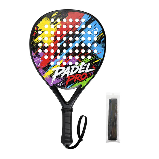 Hybrid Carbon Fiber EVA Core Padel Racket – Lightweight Professional Padel Racquet for Men Women Adults Beginners to Advanced